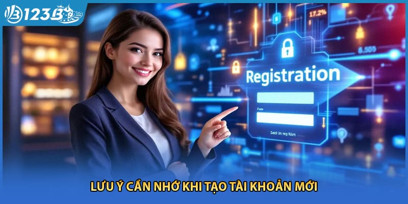 Lưu ý cần nhớ khi tạo tài khoản mới